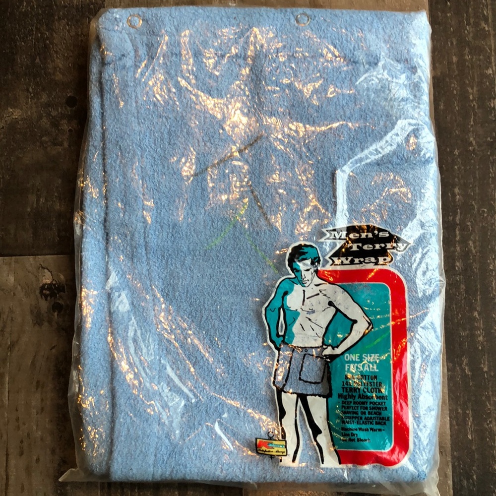 Vintage New old stock Kmart terry cloth wrap
